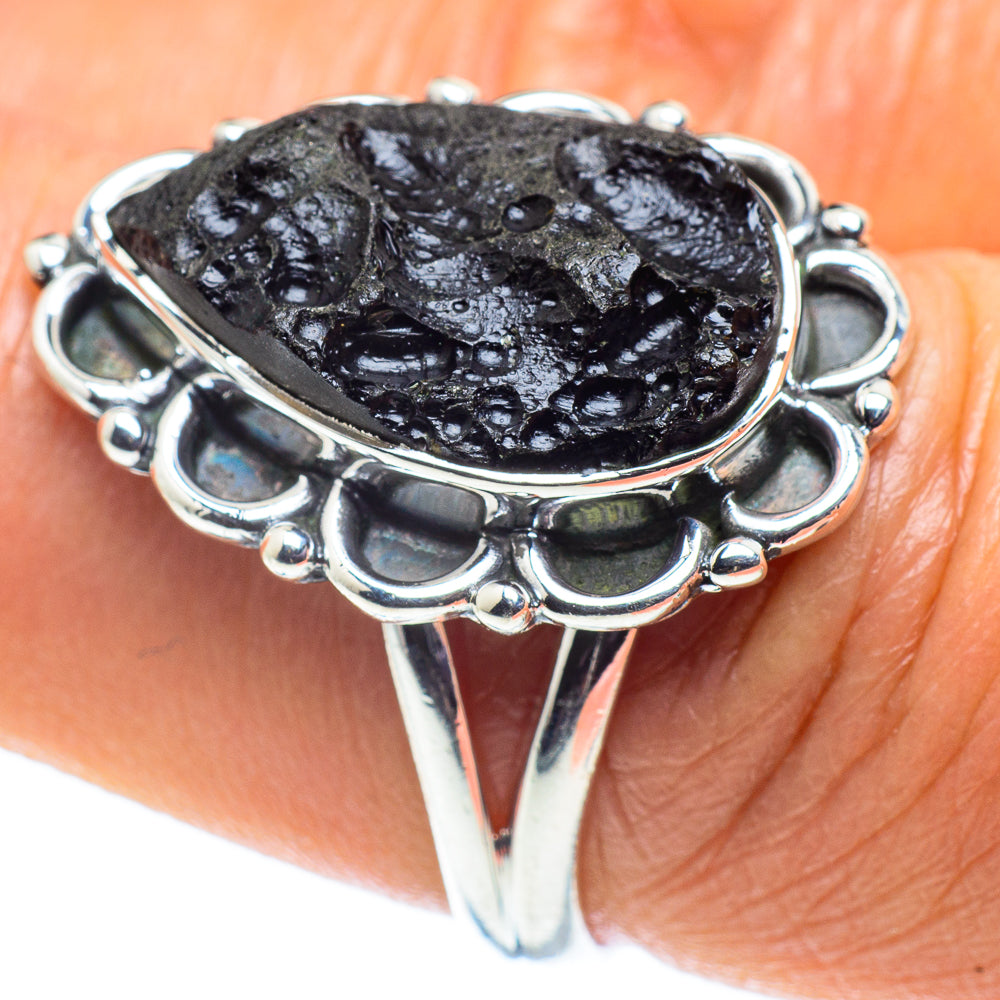 Tektite Rings handcrafted by Ana Silver Co - RING58735