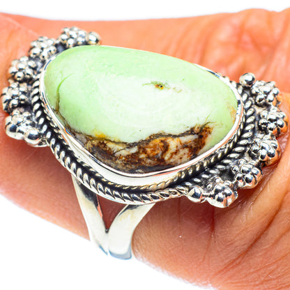 Lemon Chrysoprase Rings handcrafted by Ana Silver Co - RING58739