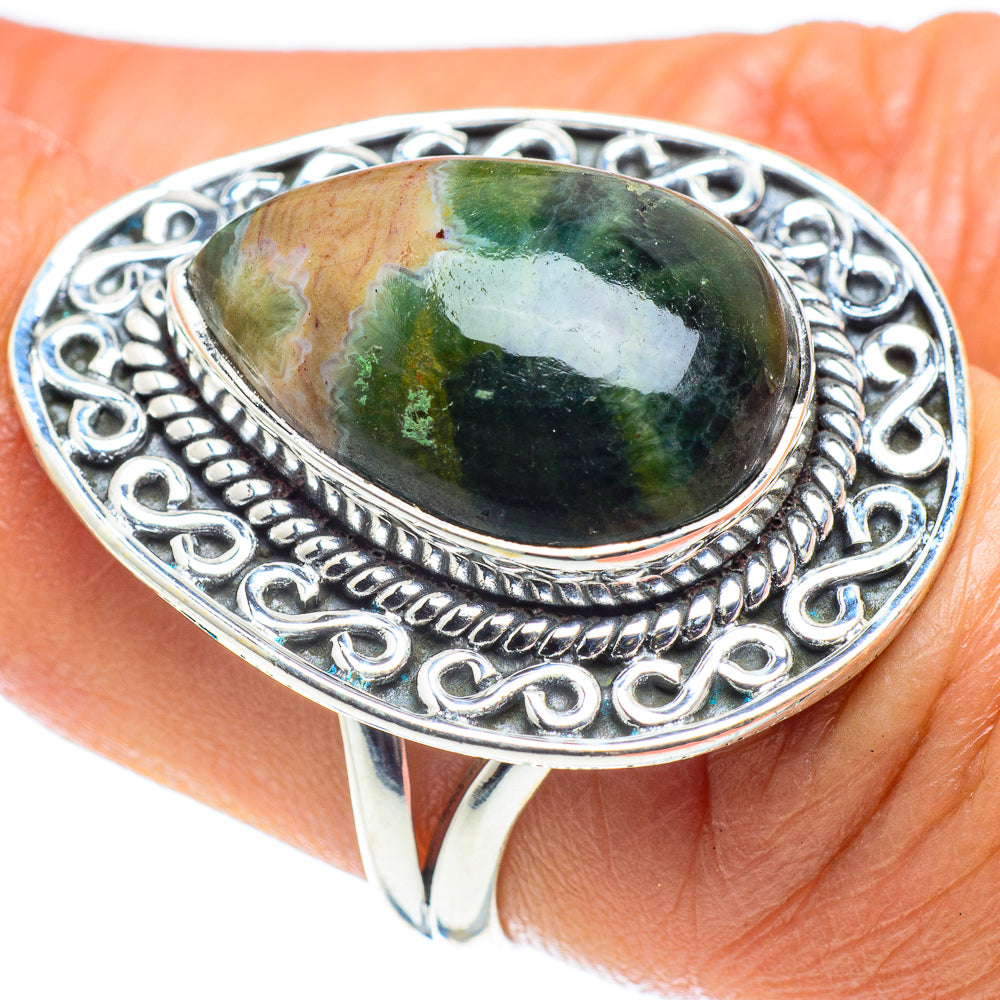 Ocean Jasper Rings handcrafted by Ana Silver Co - RING58744