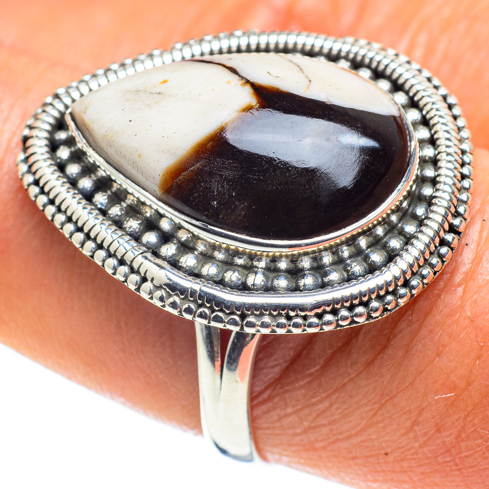 Peanut Wood Jasper Rings handcrafted by Ana Silver Co - RING58745