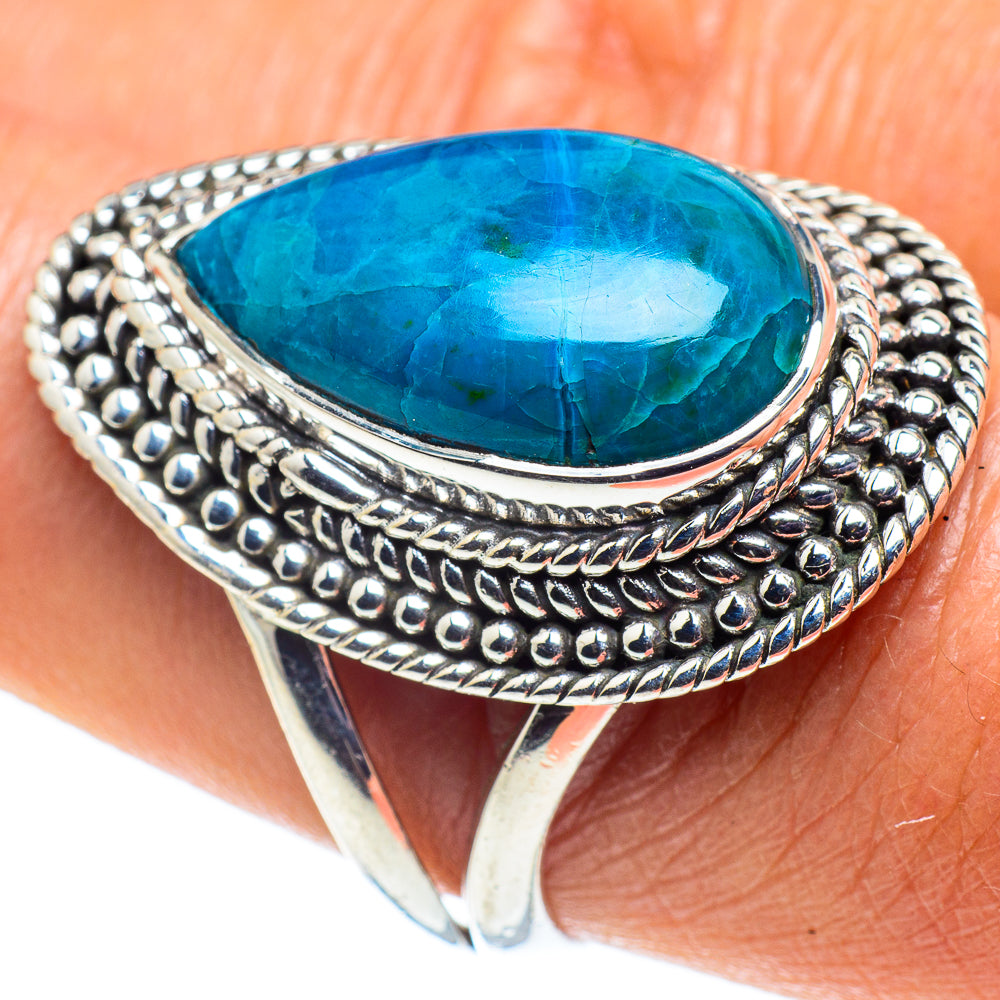Chrysocolla Rings handcrafted by Ana Silver Co - RING58750