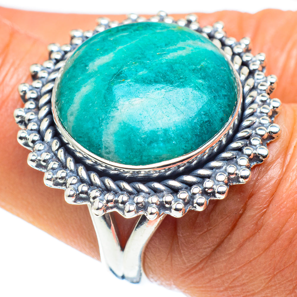 Amazonite Rings handcrafted by Ana Silver Co - RING58754
