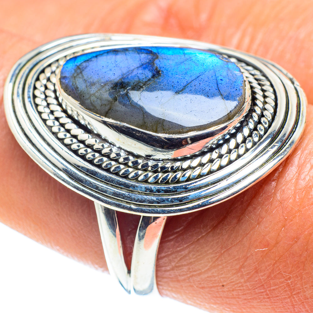 Labradorite Rings handcrafted by Ana Silver Co - RING58755