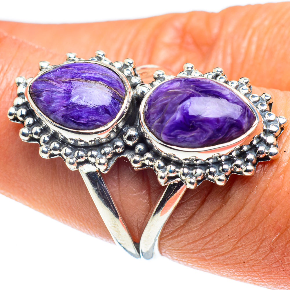 Charoite Rings handcrafted by Ana Silver Co - RING58758