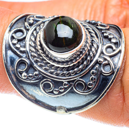 Green Tourmaline Rings handcrafted by Ana Silver Co - RING58762