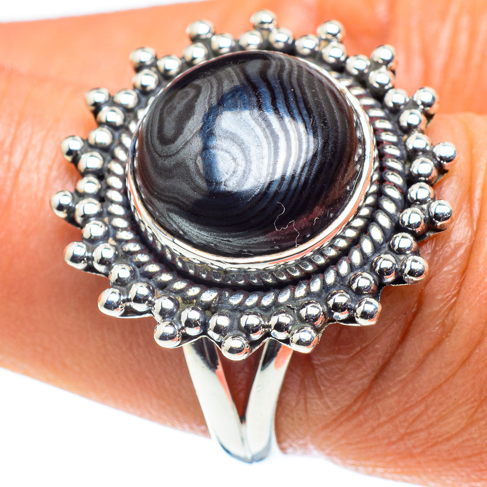 Psilomelane Rings handcrafted by Ana Silver Co - RING58763