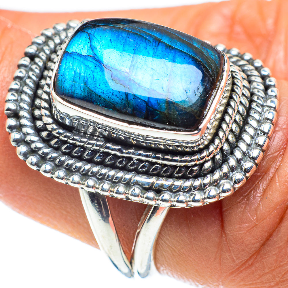 Labradorite Rings handcrafted by Ana Silver Co - RING58766