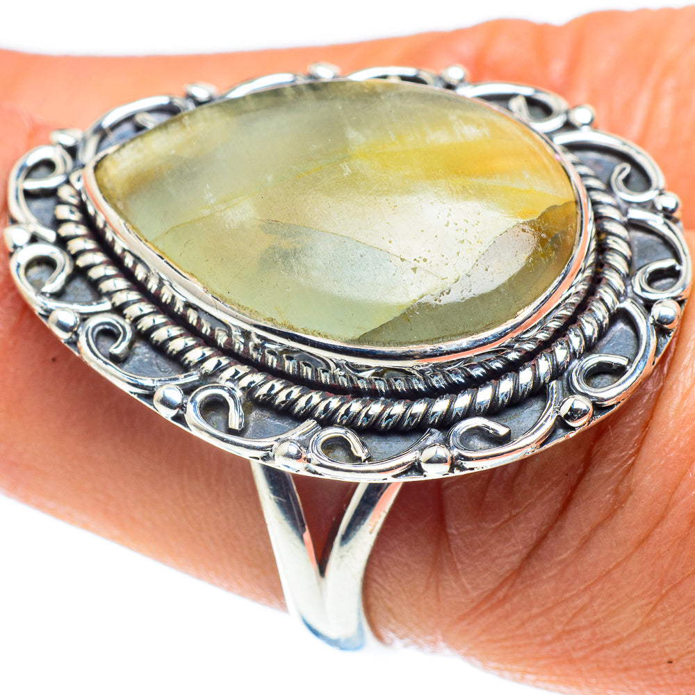 Prehnite Rings handcrafted by Ana Silver Co - RING58773