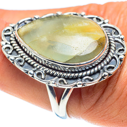 Prehnite Rings handcrafted by Ana Silver Co - RING58773