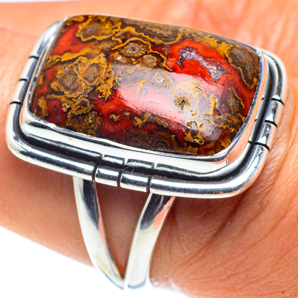 Moroccan Agate Rings handcrafted by Ana Silver Co - RING58775