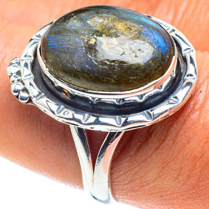 Labradorite Rings handcrafted by Ana Silver Co - RING58777
