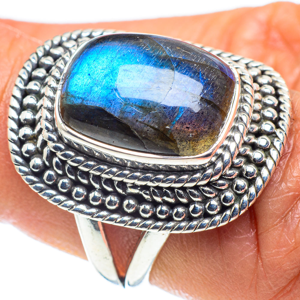 Labradorite Rings handcrafted by Ana Silver Co - RING58782
