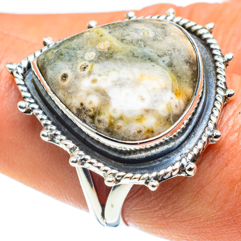 Ocean Jasper Rings handcrafted by Ana Silver Co - RING58784