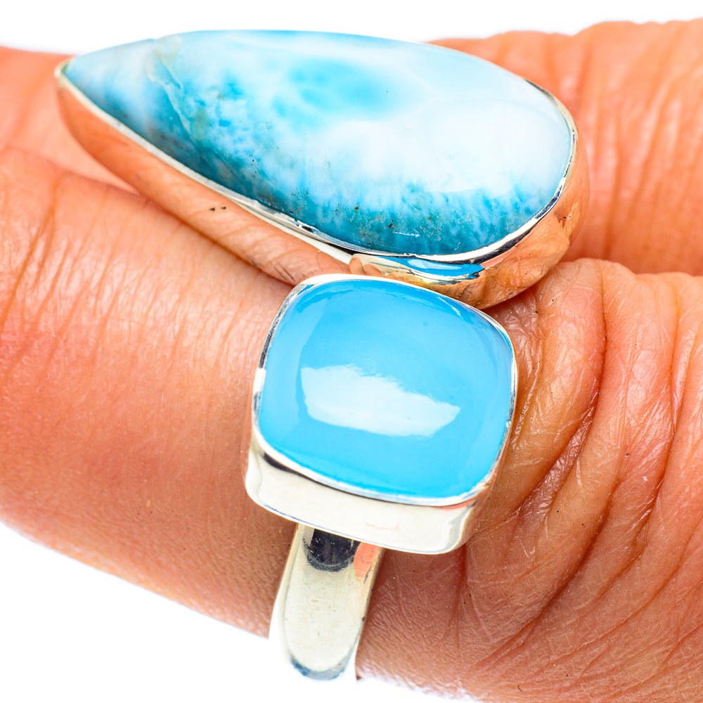 Larimar Rings handcrafted by Ana Silver Co - RING58791