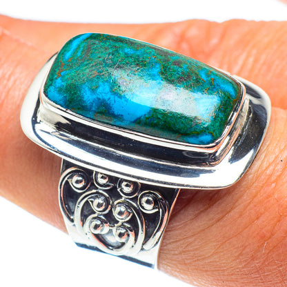 Chrysocolla Rings handcrafted by Ana Silver Co - RING58796