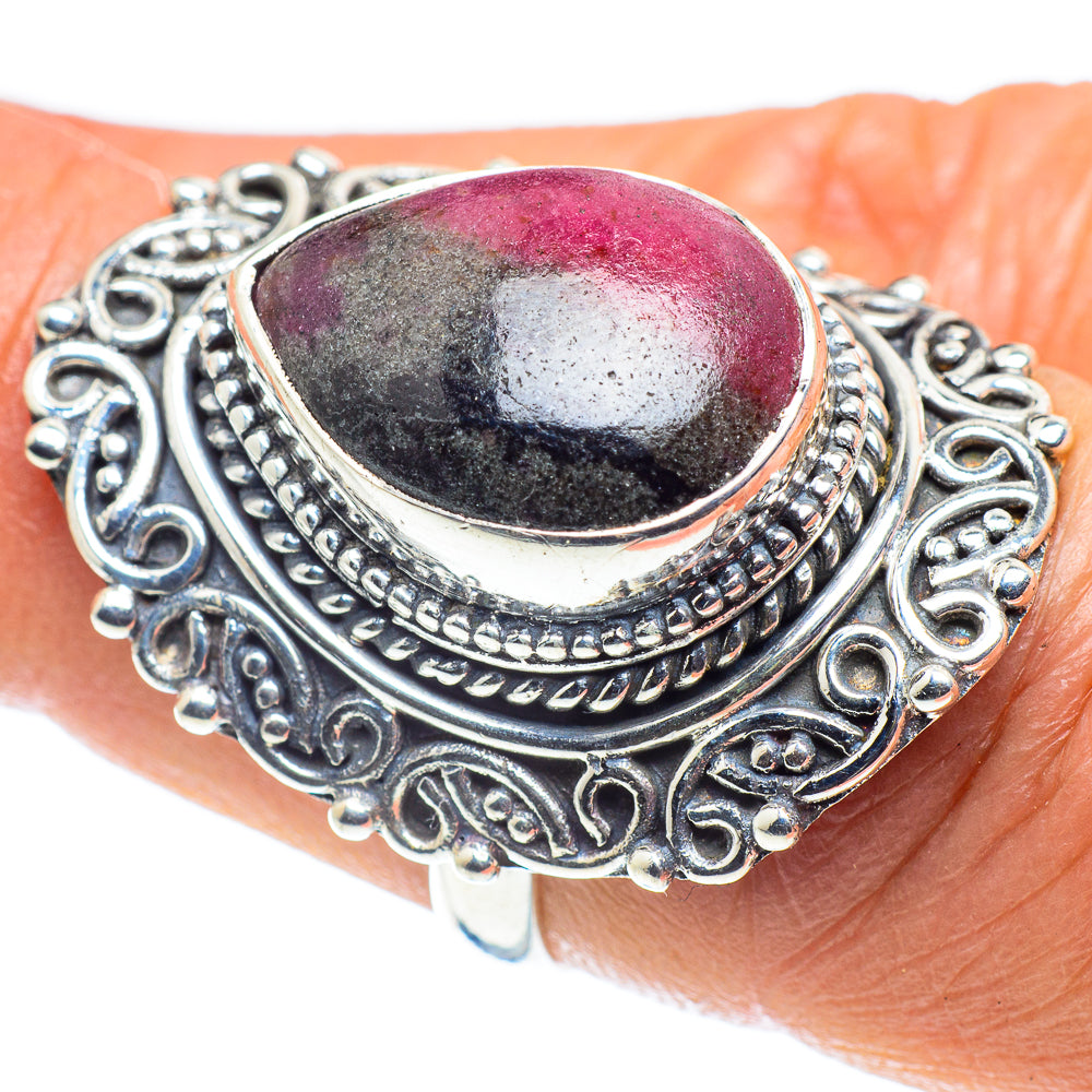 Rhodonite Rings handcrafted by Ana Silver Co - RING58801