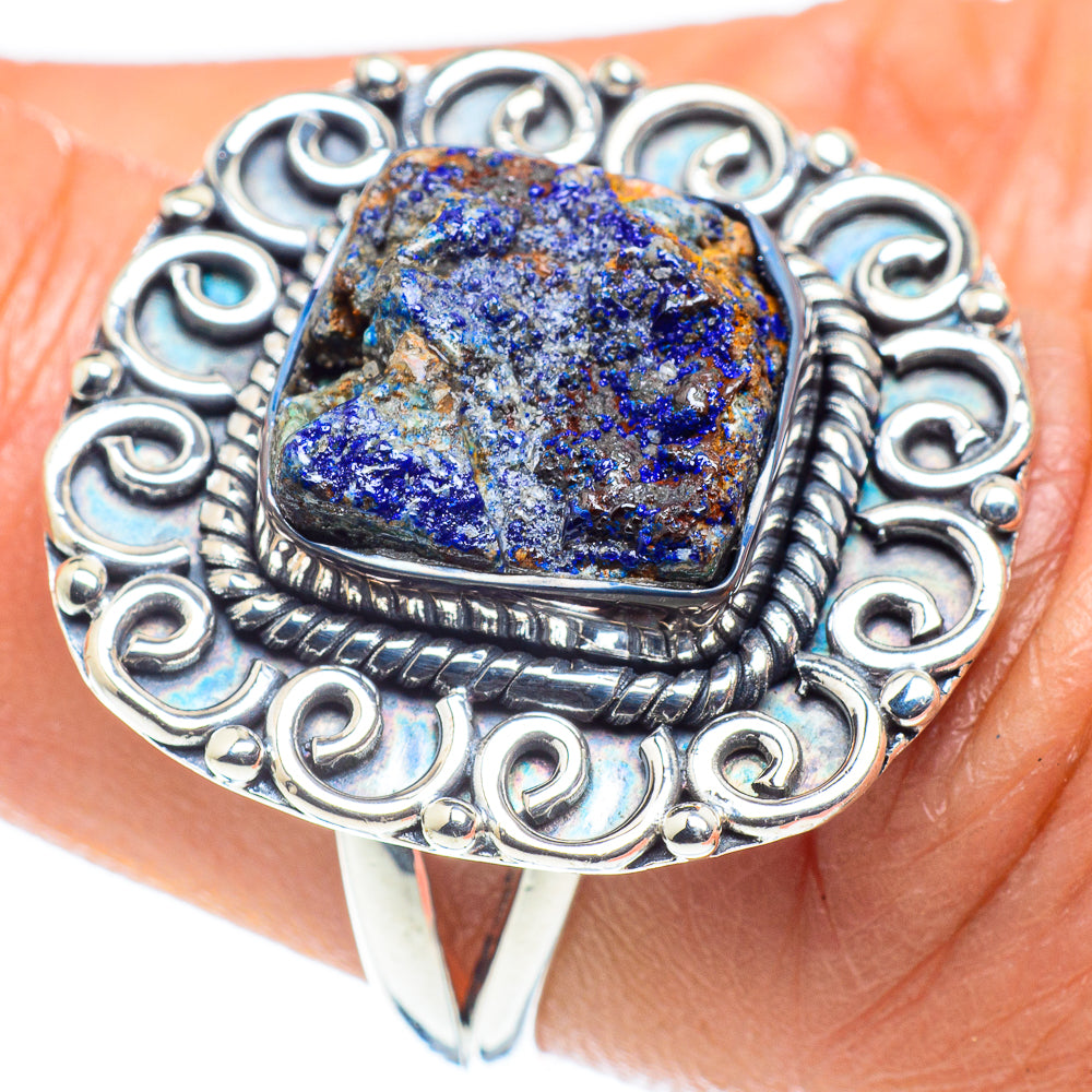 Azurite Rings handcrafted by Ana Silver Co - RING58812