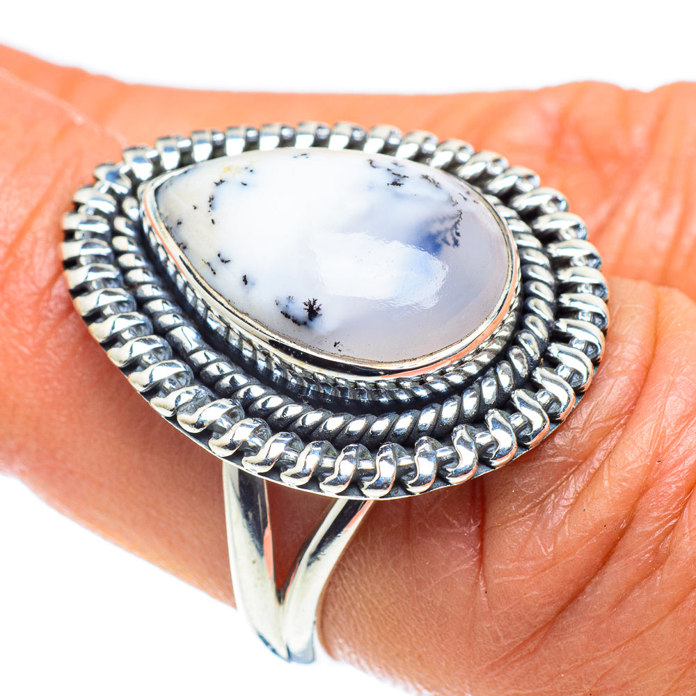 Dendritic Opal Rings handcrafted by Ana Silver Co - RING58814