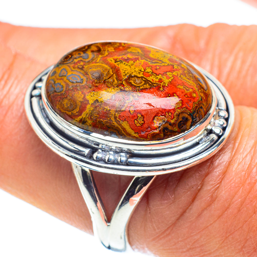 Moroccan Agate Rings handcrafted by Ana Silver Co - RING58818