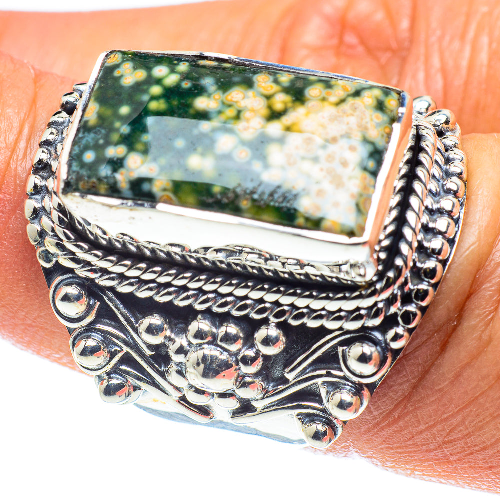 Ocean Jasper Rings handcrafted by Ana Silver Co - RING58820