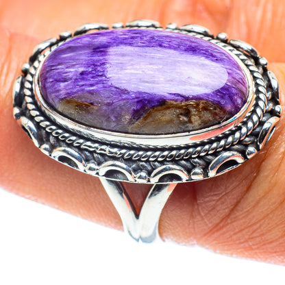 Charoite Rings handcrafted by Ana Silver Co - RING58821