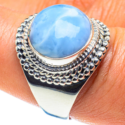 Larimar Rings handcrafted by Ana Silver Co - RING58826