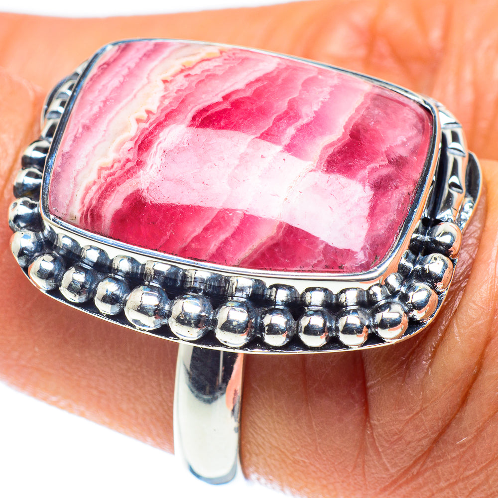 Rhodochrosite Rings handcrafted by Ana Silver Co - RING58827
