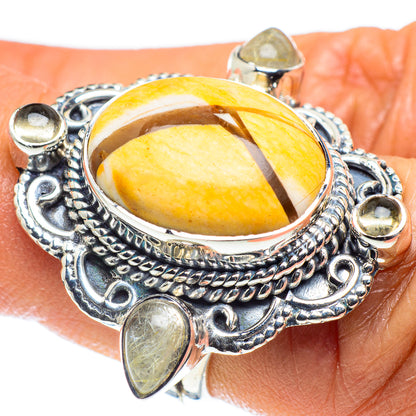 Brecciated Mookaite Rings handcrafted by Ana Silver Co - RING58830