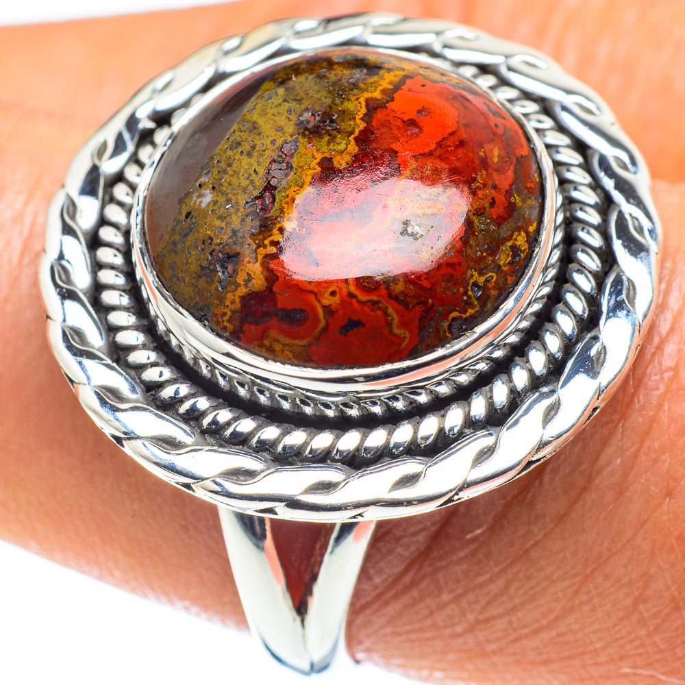 Moroccan Agate Rings handcrafted by Ana Silver Co - RING58833