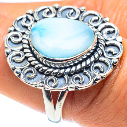 Larimar Rings handcrafted by Ana Silver Co - RING58836
