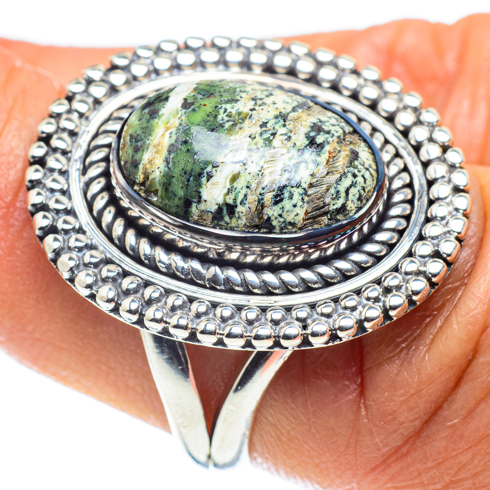 Lizard Jasper Rings handcrafted by Ana Silver Co - RING58847