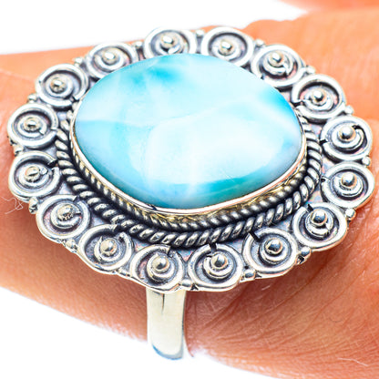 Larimar Rings handcrafted by Ana Silver Co - RING58849