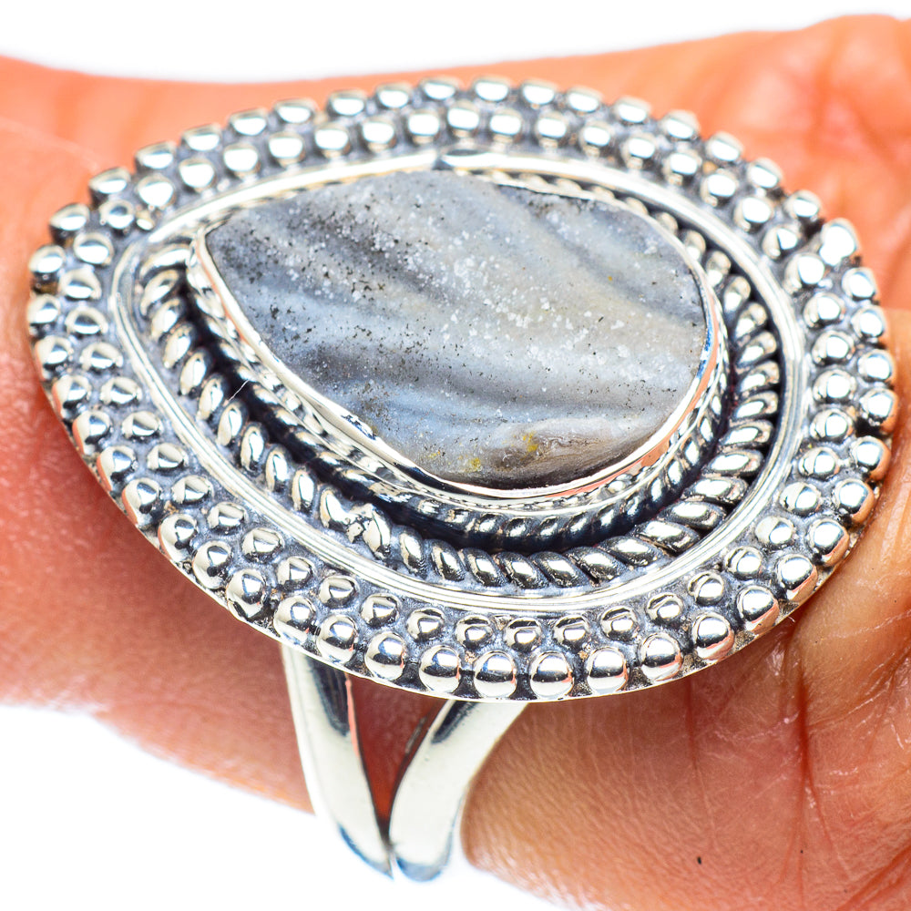 Desert Druzy Rings handcrafted by Ana Silver Co - RING58856