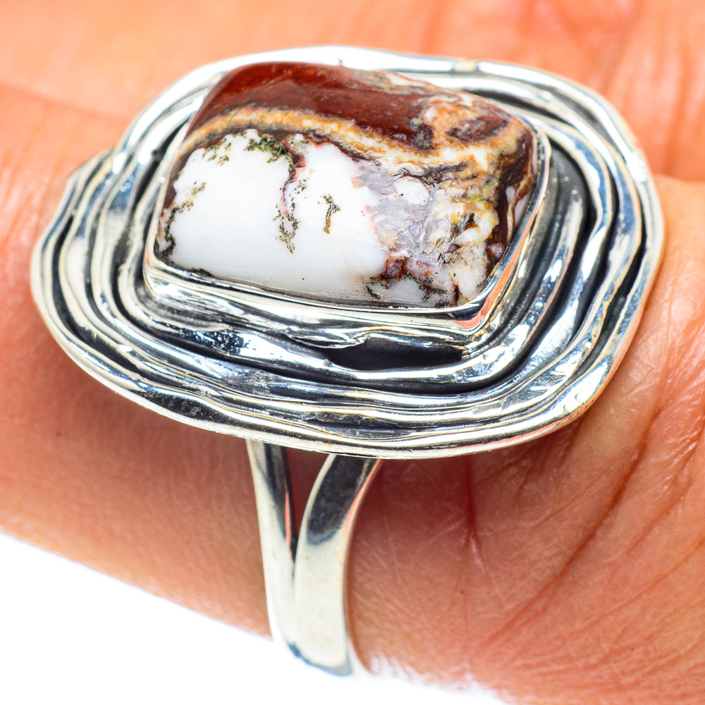 Peanut Wood Jasper Rings handcrafted by Ana Silver Co - RING58864