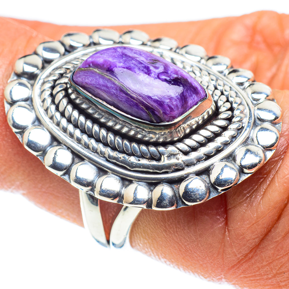 Charoite Rings handcrafted by Ana Silver Co - RING58865