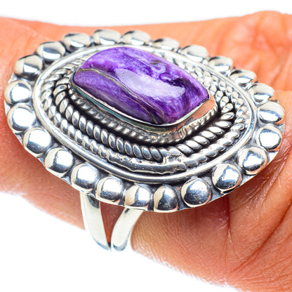 Charoite Rings handcrafted by Ana Silver Co - RING58865
