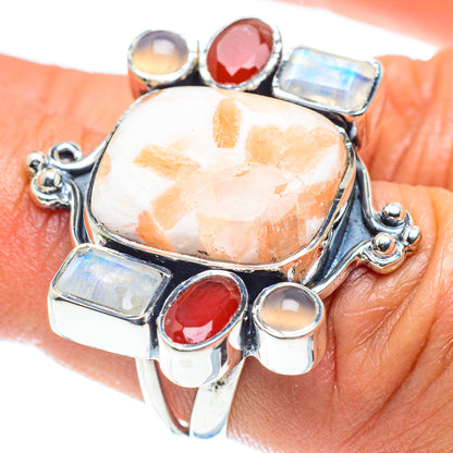 Scolecite Rings handcrafted by Ana Silver Co - RING58868