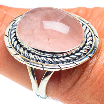 Rose Quartz Rings handcrafted by Ana Silver Co - RING58869