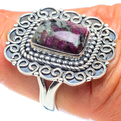 Russian Eudialyte Rings handcrafted by Ana Silver Co - RING58873
