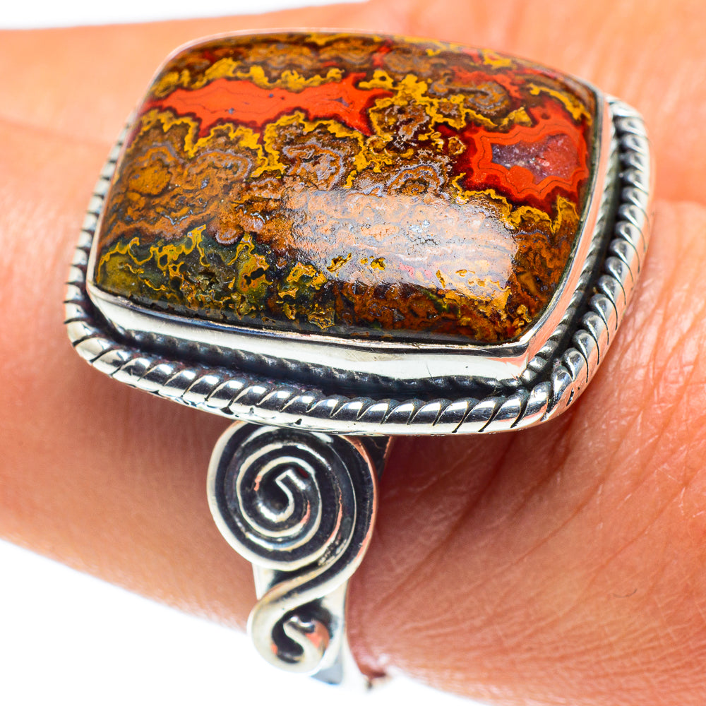 Moroccan Agate Rings handcrafted by Ana Silver Co - RING58875