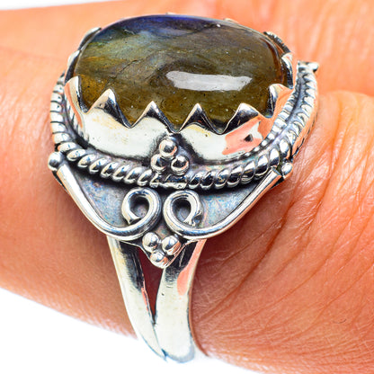 Labradorite Rings handcrafted by Ana Silver Co - RING58877
