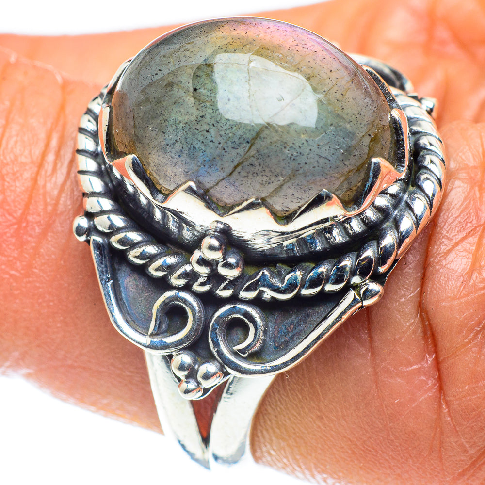 Labradorite Rings handcrafted by Ana Silver Co - RING58882
