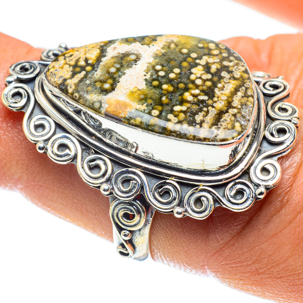 Ocean Jasper Rings handcrafted by Ana Silver Co - RING58886