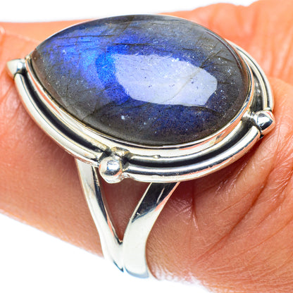 Labradorite Rings handcrafted by Ana Silver Co - RING58892