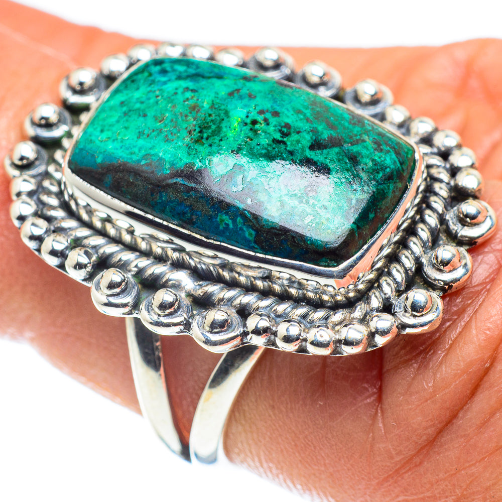 Chrysocolla Rings handcrafted by Ana Silver Co - RING58893