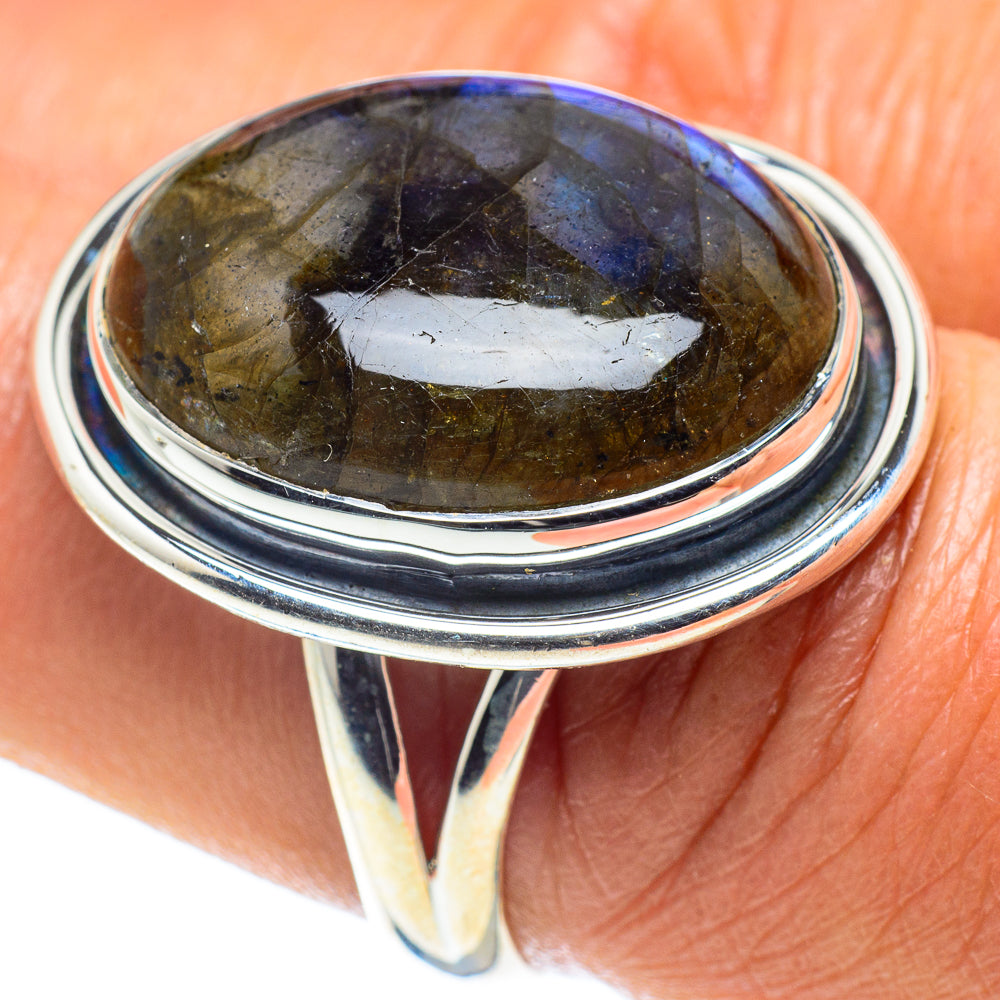 Labradorite Rings handcrafted by Ana Silver Co - RING58901