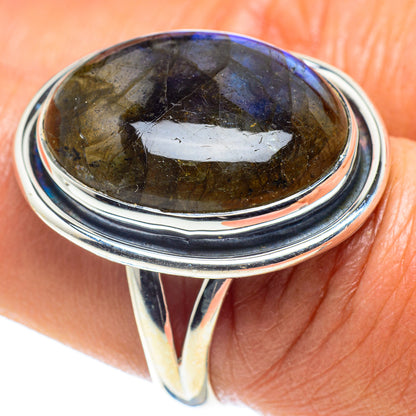 Labradorite Rings handcrafted by Ana Silver Co - RING58901