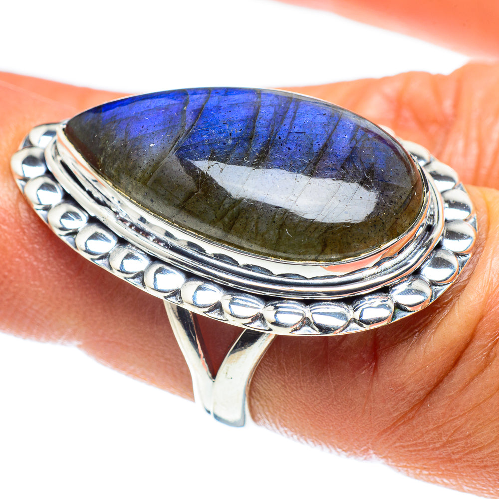 Labradorite Rings handcrafted by Ana Silver Co - RING58902