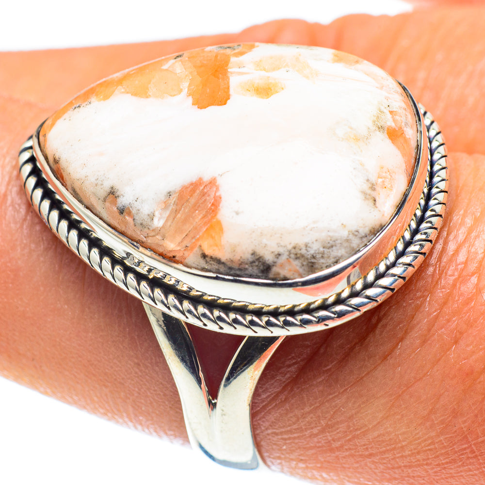 Scolecite Rings handcrafted by Ana Silver Co - RING58903