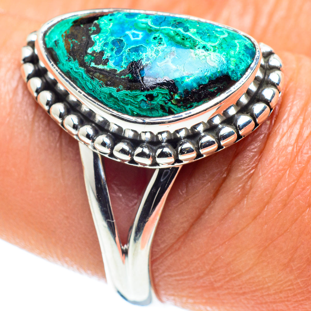 Chrysocolla Rings handcrafted by Ana Silver Co - RING58904